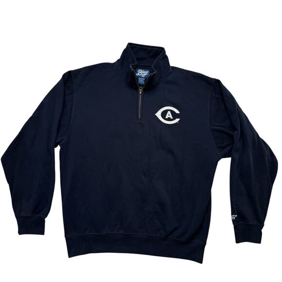 Blue 84 Other - UC DAVIS Aggies Navy Blue 1/4 Zip Pullover Fleece Sweatshirt Size Large Mens